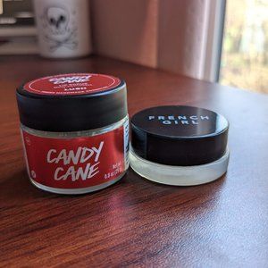 LUSH Candy Cane & FRENCH GIRL Rose Lip Polish Scrubs